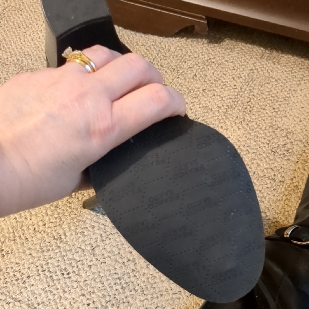 Franco Sarto Knee-High Black Boots - Picture 4 of 8